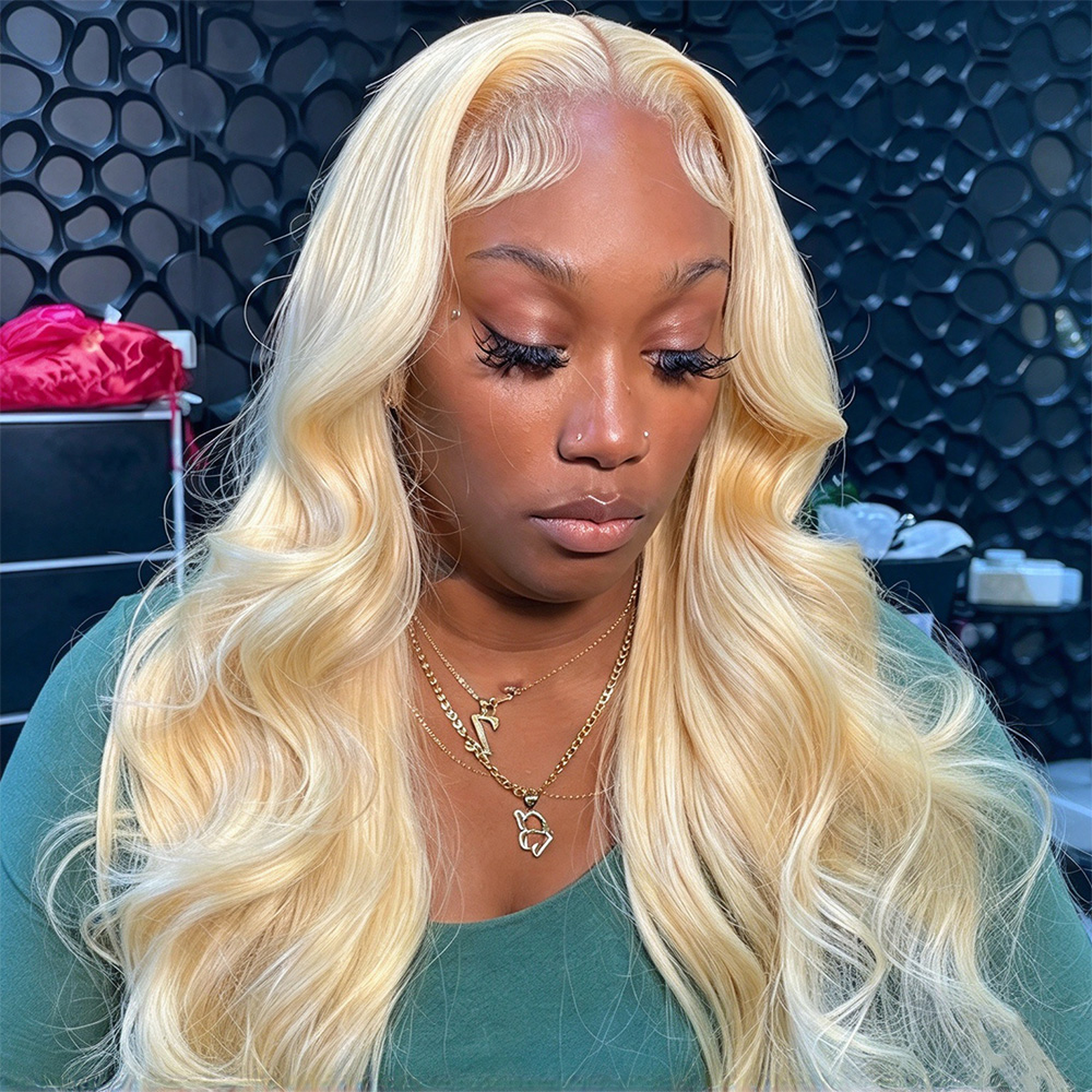 Perruque blonde 613, 13x4, ave - 613 Blonde Body Wave Lace Front Wig avis et prix