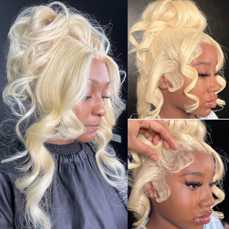 13x4 13x6 360 HD Transparent 6 - 613 Blonde Body Wave Lace Front Wig avis et prix