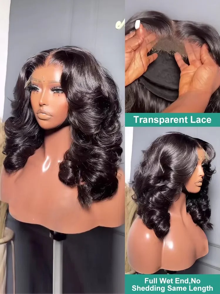 Perruque Bob Body Wave en Chev - Glueless Wear And Go Human Hair Wig avis et prix