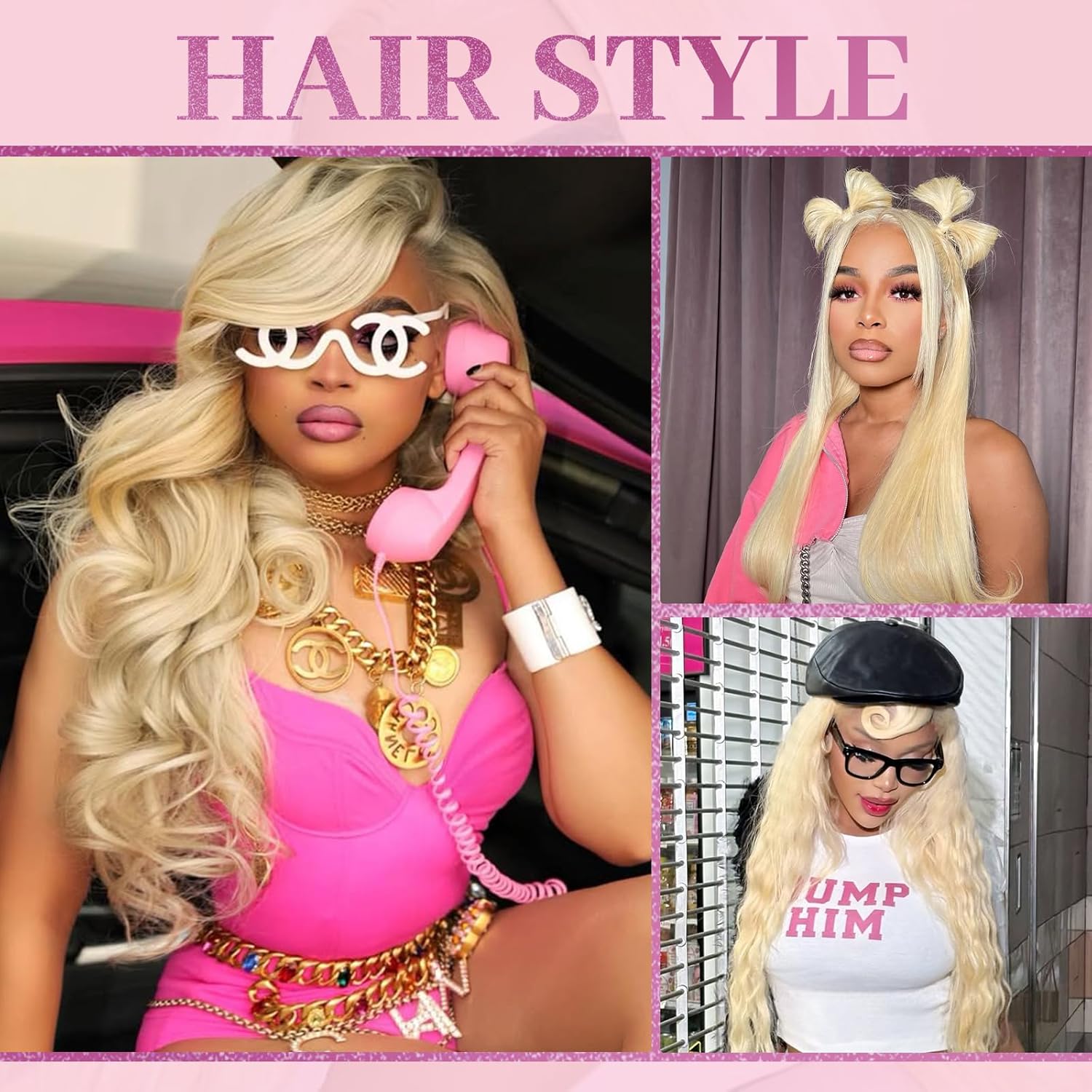 Perruque Lace Front Blonde 613 - 613 Blonde Body Wave Lace Front Wig avis et prix