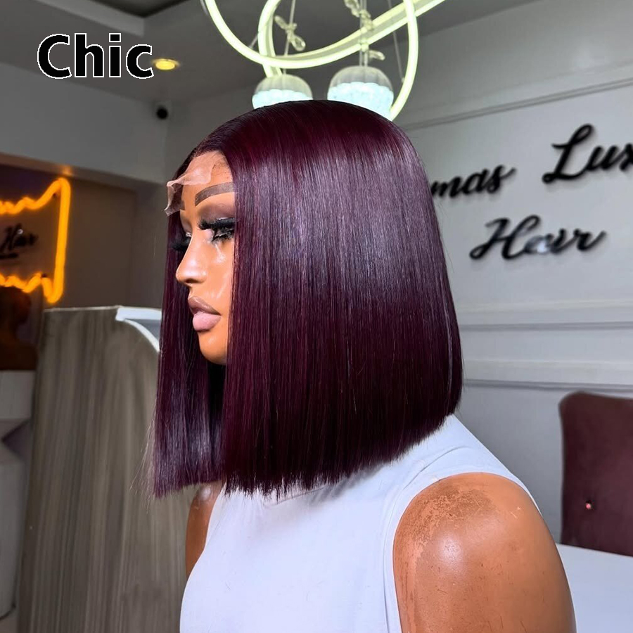 200gm Bob perruque 100% cheveu - Glueless Wear And Go Human Hair Wig avis et prix